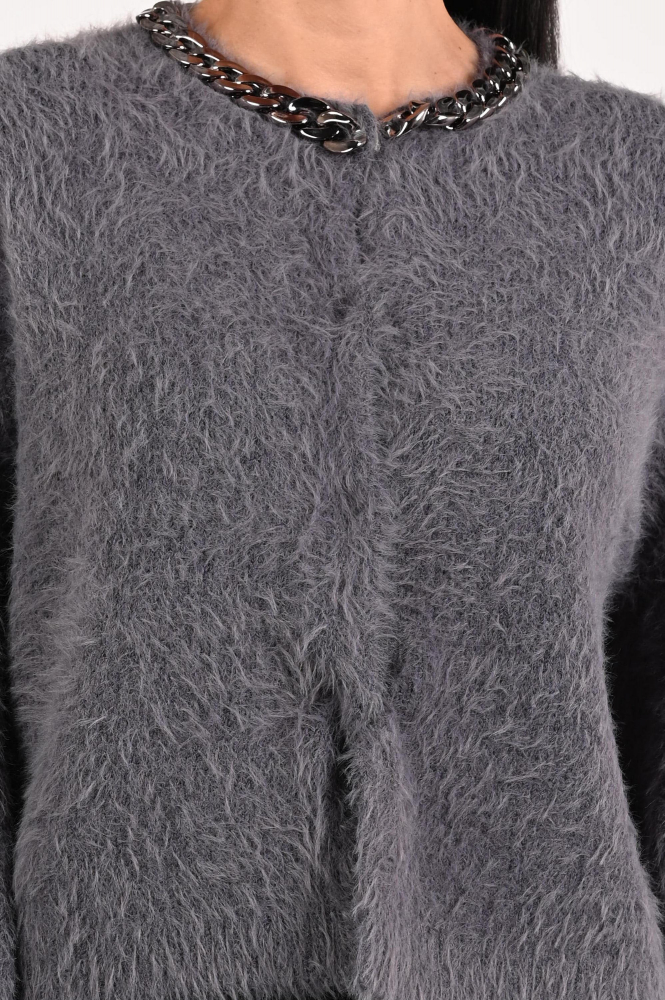 Luisa Cerano 428026-5351 Vest Grijs