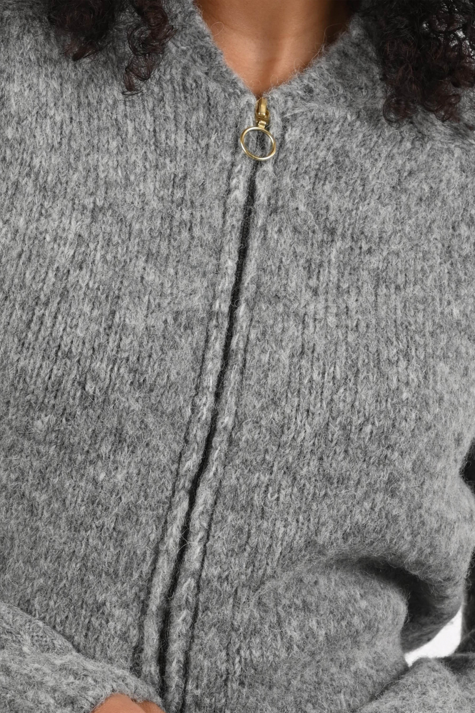 By-Bar Jonas zipp Vest Grijs