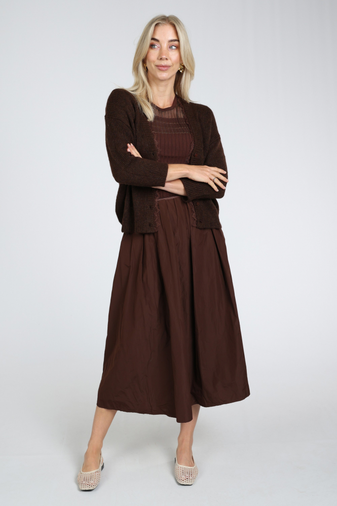 Luisa Cerano 448360-5348 Vest Bruin