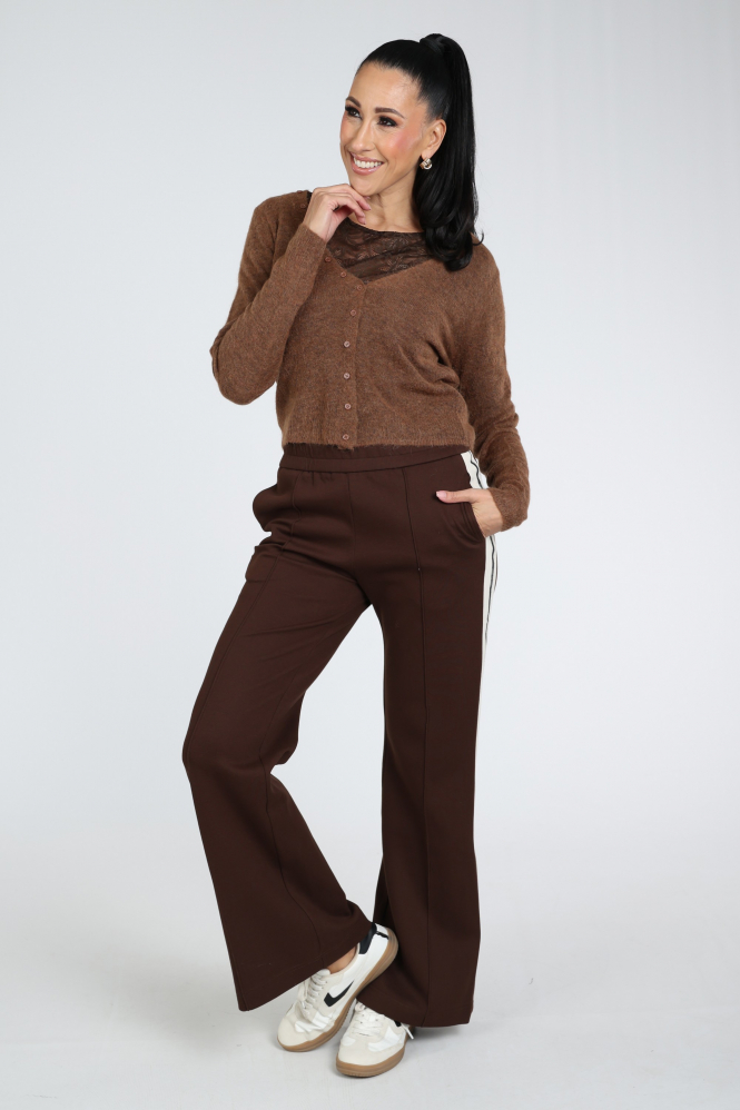 Aimée the label Haarlem Cardigan Vest Bruin