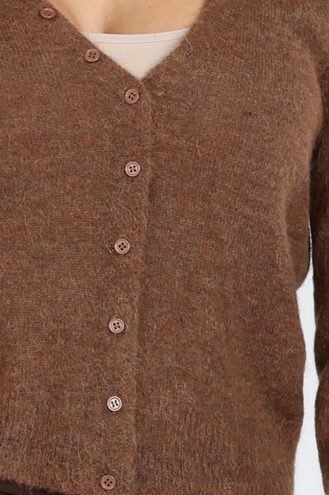 Aimée the label Haarlem Cardigan Vest Bruin