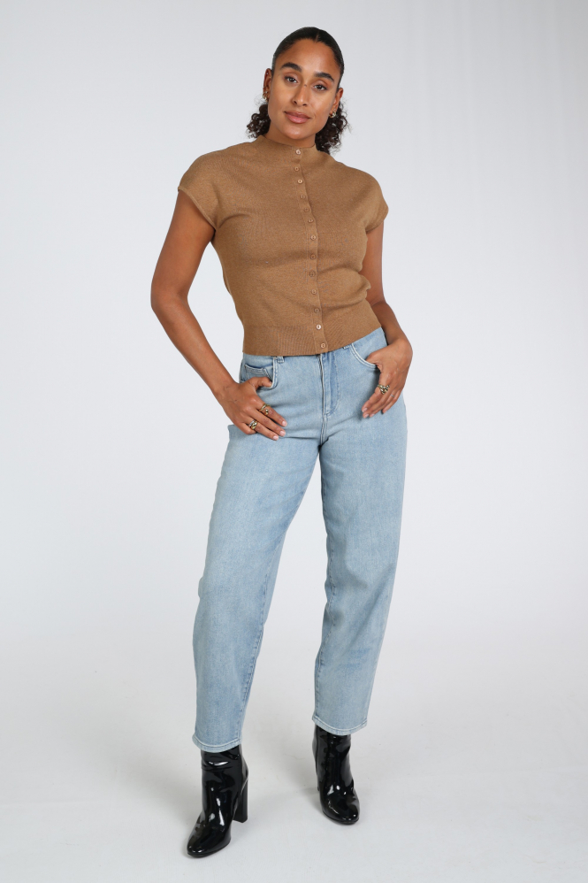Yaya 01-010163-607 Vest Bruin