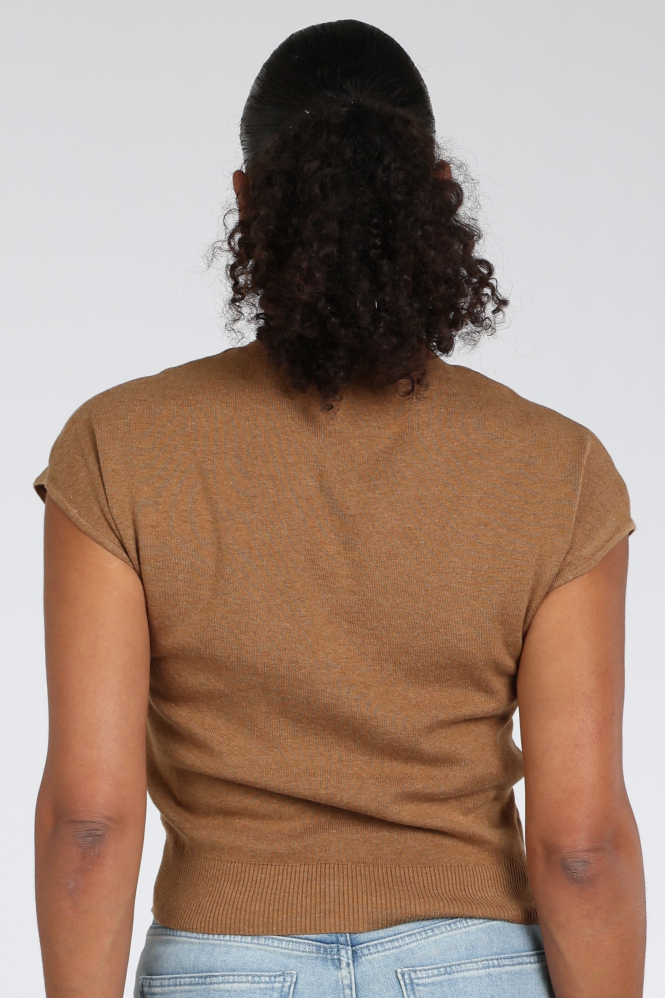 Yaya 01-010163-607 Vest Bruin