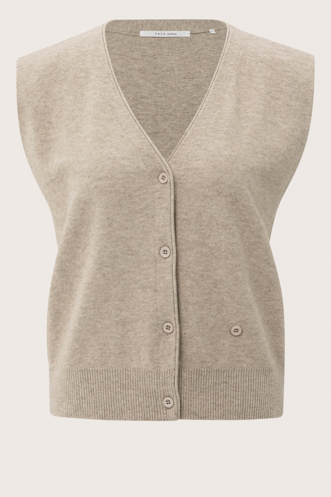Yaya 01-010120-508 Vest Beige