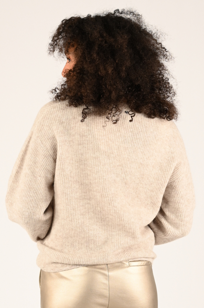 Mos Mosh thora cardigan Vest Beige