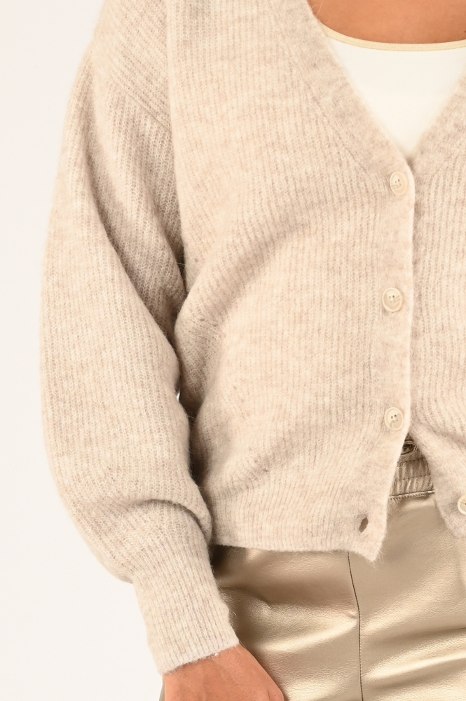 Mos Mosh thora cardigan Vest Beige