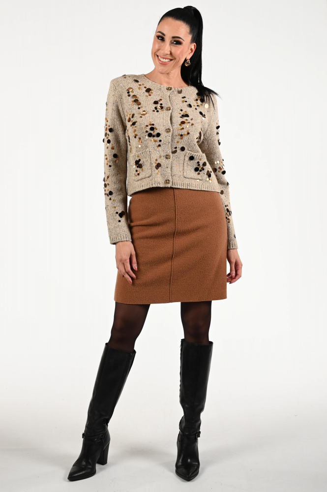 Oui 90797 Vest Beige