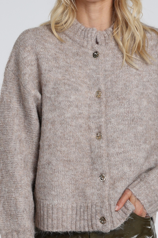 Neo Noir 165103 Taura fluffy Vest Beige