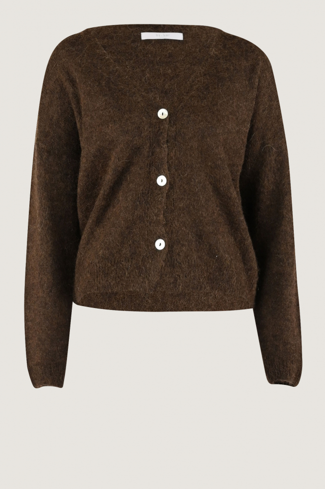 By-Bar liv cardigan Vest Bruin
