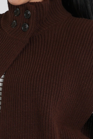 Aimée the label Thoren Waistcoat Bruin