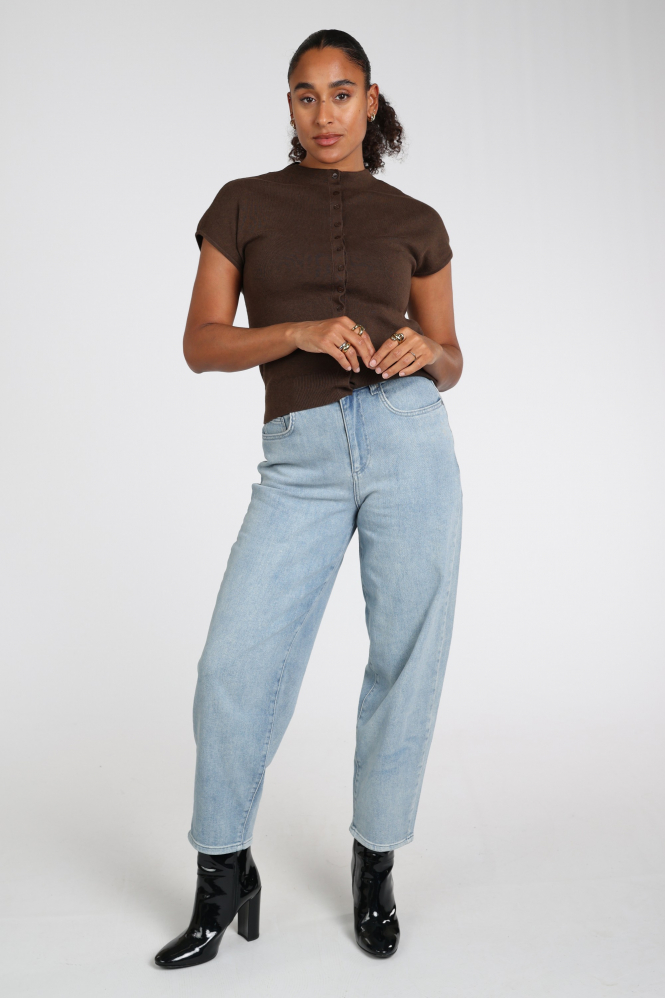 Yaya 01-010163-607 Vest Bruin