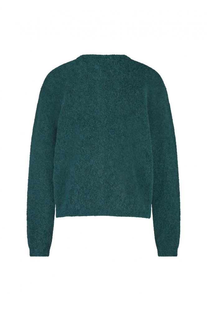 Studio Anneloes Bibi mohair cardigan Vest Groen