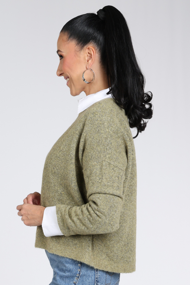 Knit-Ted ninette 262p033 Vest Groen