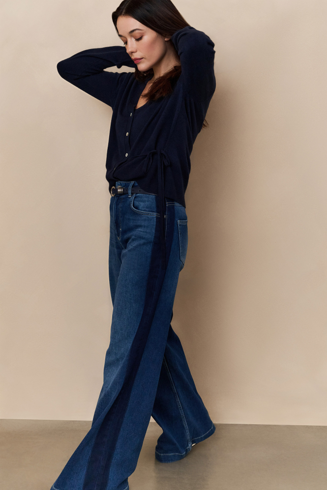 Yaya 01-010122-508 Vest Blauw