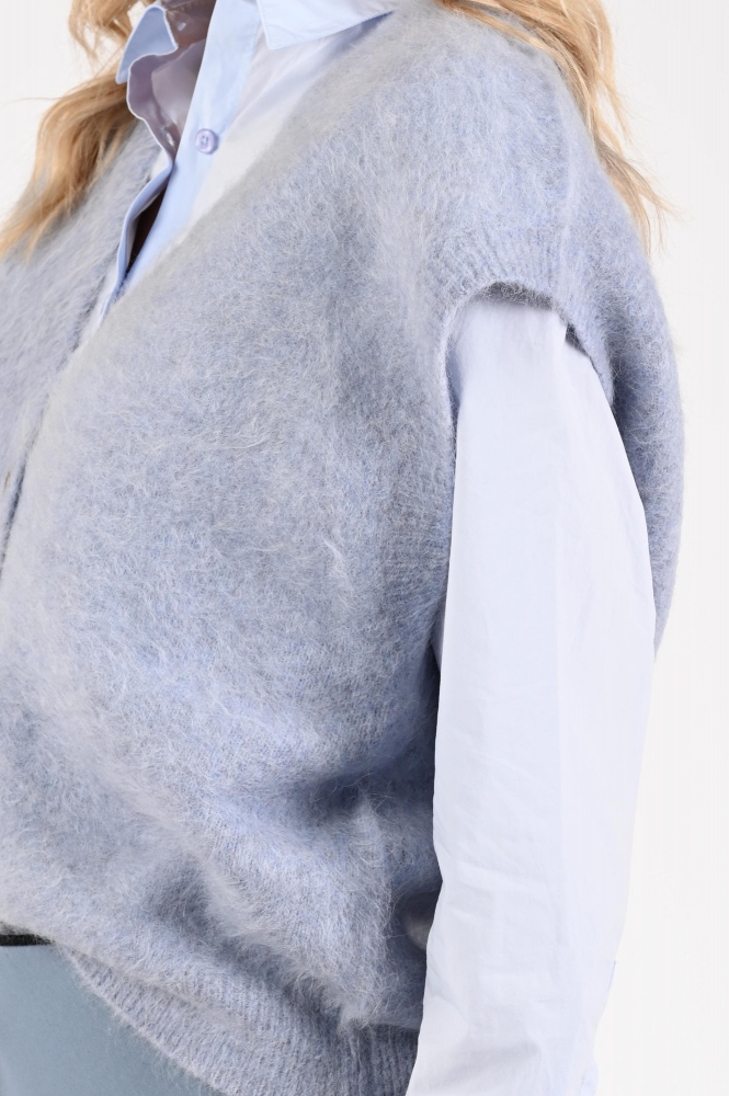 Knit-Ted Constanze Vest Blauw