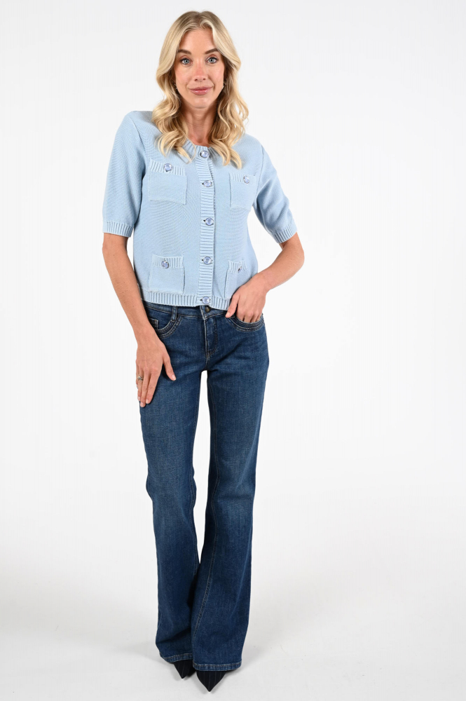 Oui 96613 Vest Blauw