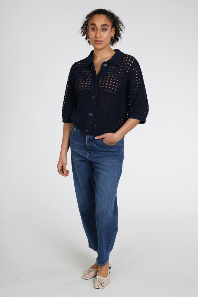 Aimée the label gina Vest Blauw