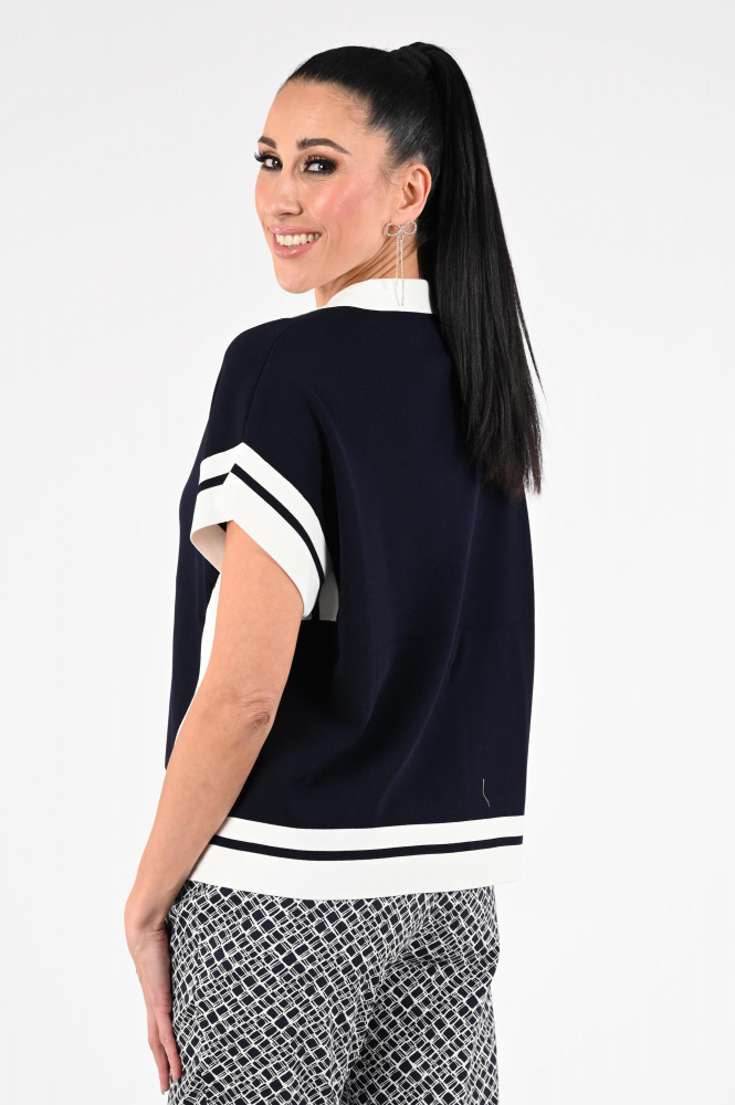 Joseph Ribkoff 261941 Vest Blauw