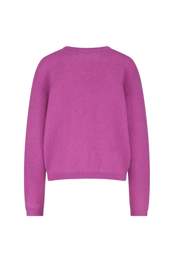 Studio Anneloes Bibi mohair cardigan Vest Roze