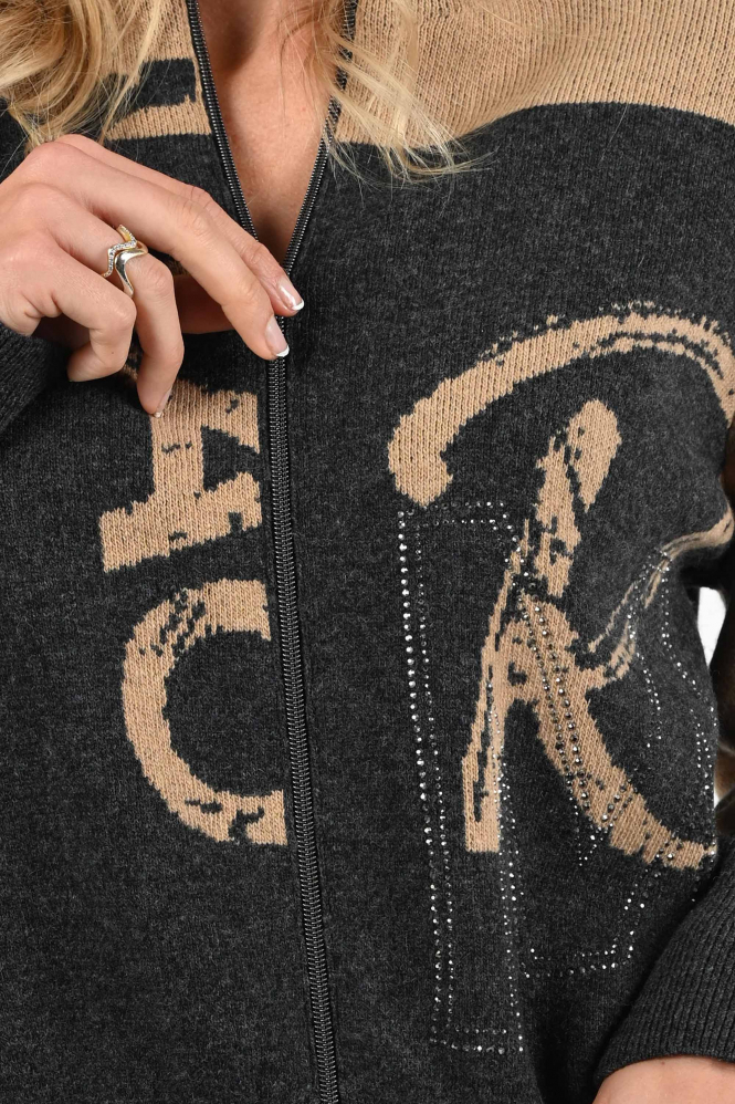 Monari 809555 Vest Grijs