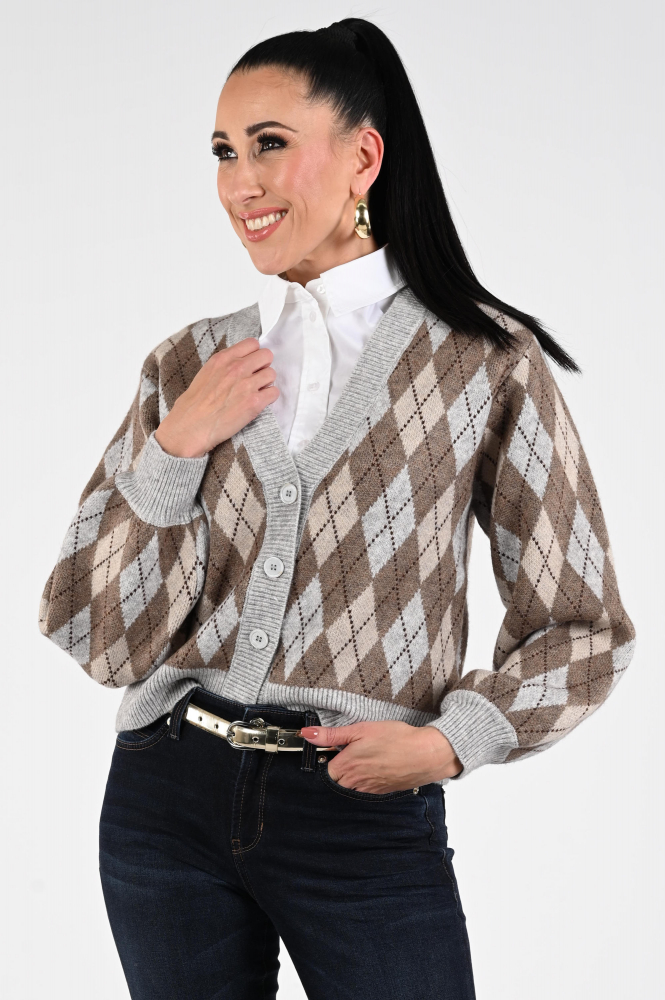 Co'couture 32212 Row Vest Bruin