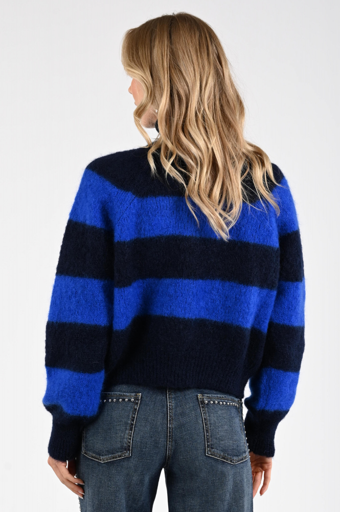 By-Bar Sian stripe Vest Blauw