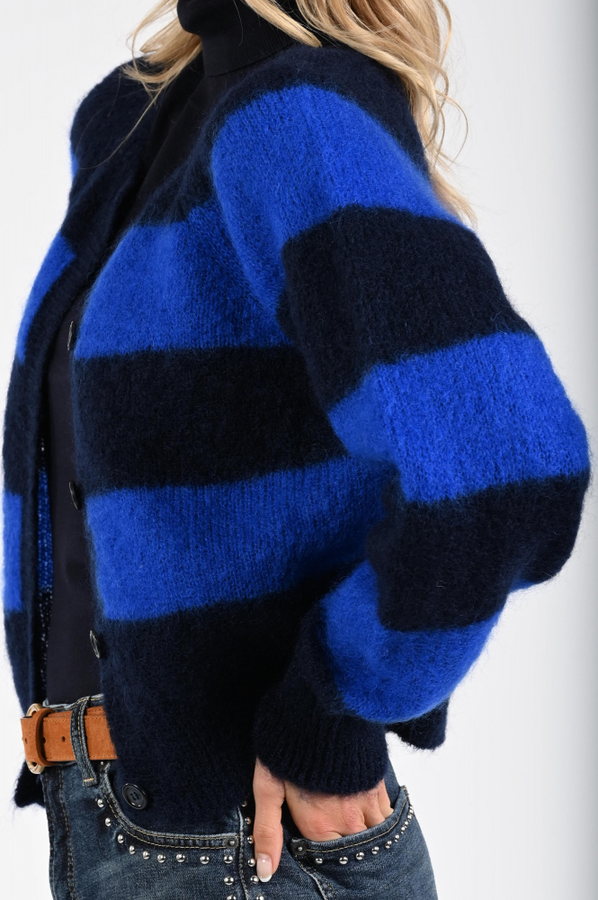 By-Bar Sian stripe Vest Blauw