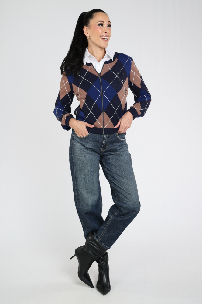 Monari 810353 Vest Blauw