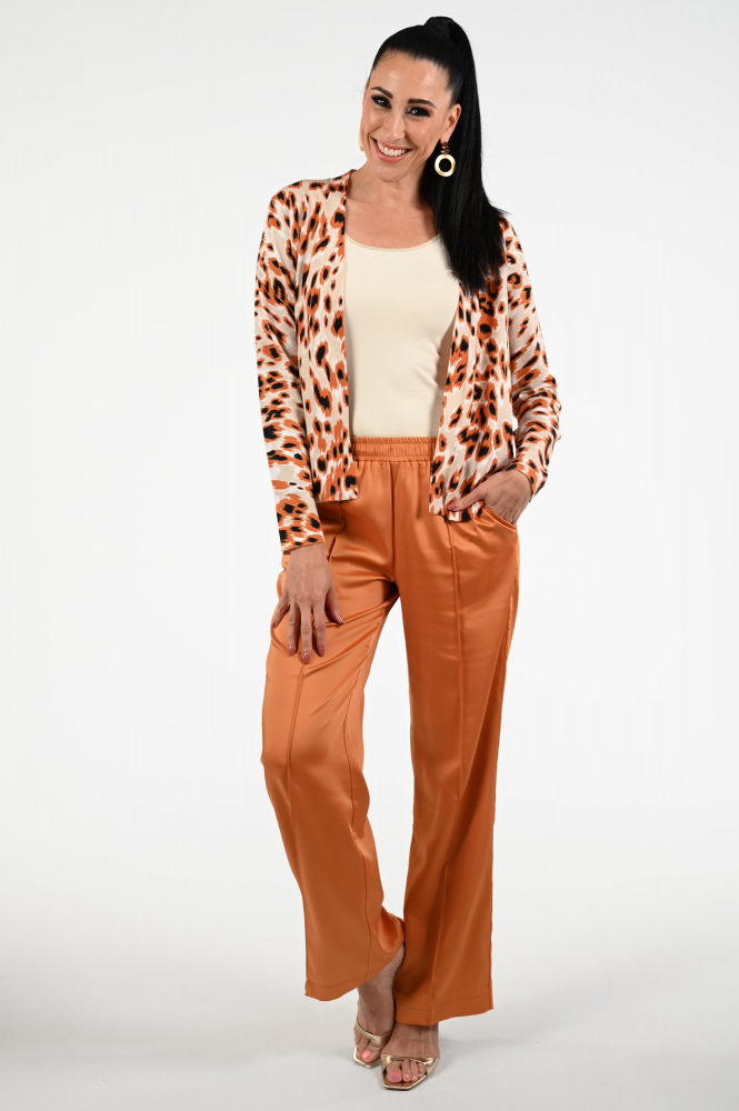 KYRA Leopard Gonja-s25 Vest Geel
