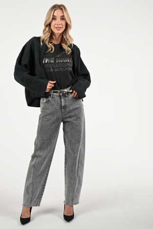 By-Bar Thelma night top Zwart