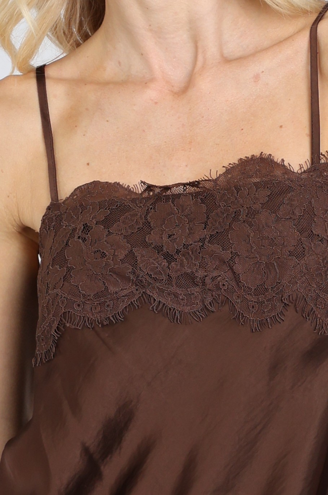 Moscow Lace 124-04 Top Bruin