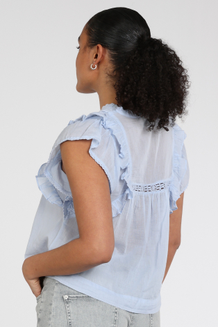 Neo Noir Jayla S Voile top Blauw