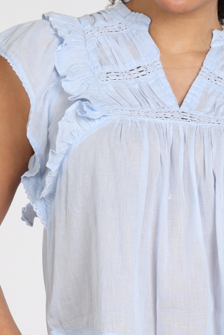 Neo Noir Jayla S Voile top Blauw