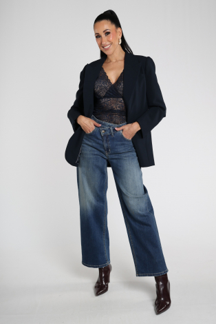 Aimée the label VivianW6 Lace top Blauw