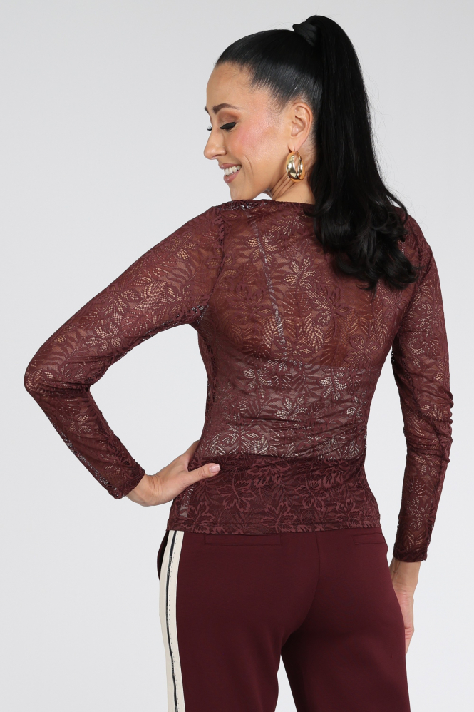 Aimée the label TonnyW6 lacetop Top Rood