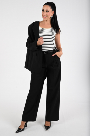 Nukus Juba stripe Zwart