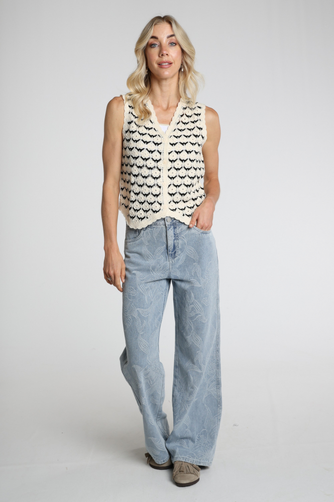 Geisha 64000-10 Top Zwart