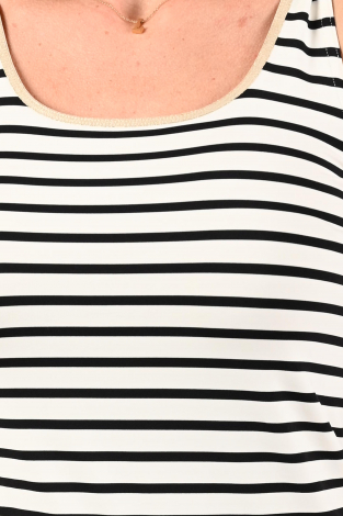 Nukus Juba Singlet Stripe Beige