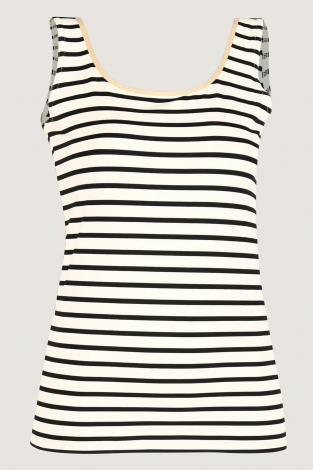 Nukus Juba Singlet Stripe Beige