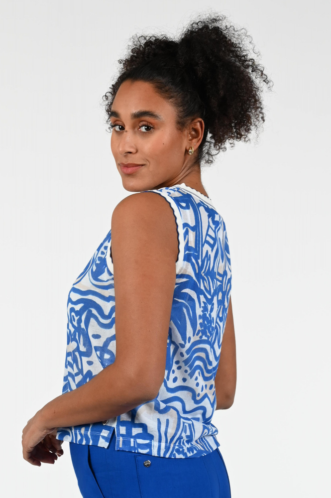 Marc Cain YC 61.01 M58 Top Blauw