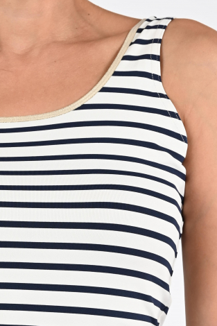 Nukus Juba Singlet Stripe Blauw