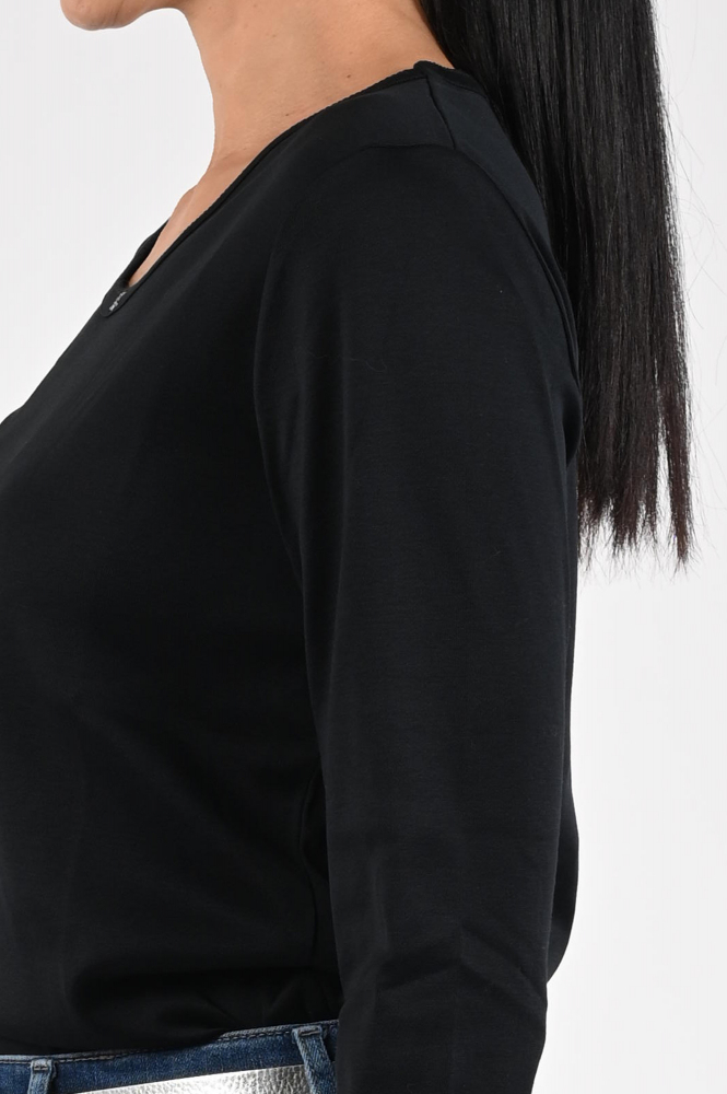 Efixelle 330008 T-shirt driekwart mouw Zwart