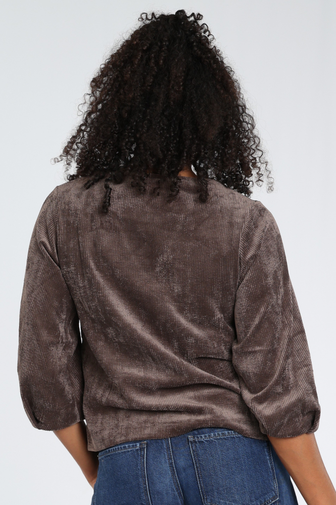 Geisha 63720-20 T-shirt driekwart mouw Bruin