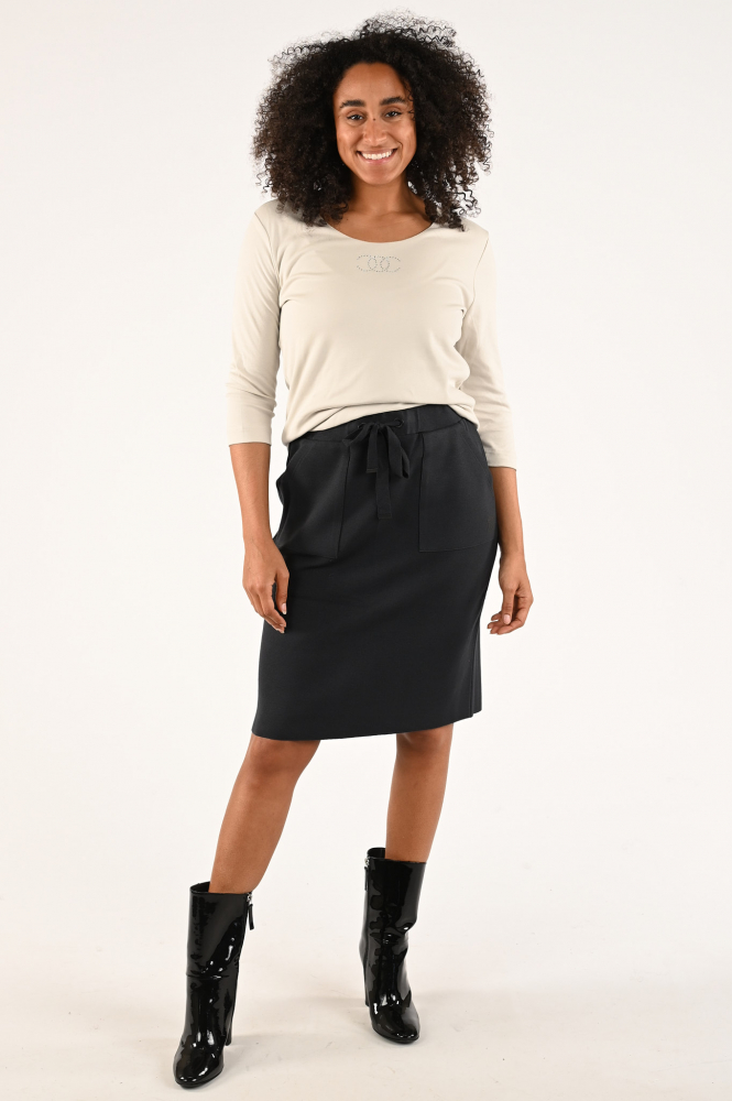 Efixelle 290405 T-shirt driekwart mouw Beige