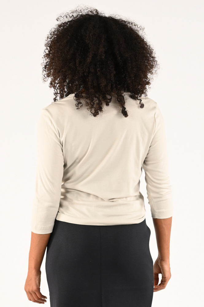 Efixelle 290405 T-shirt driekwart mouw Beige