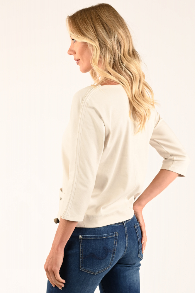 Marc Cain YA 48.34 J50 T-shirt driekwart mouw Beige