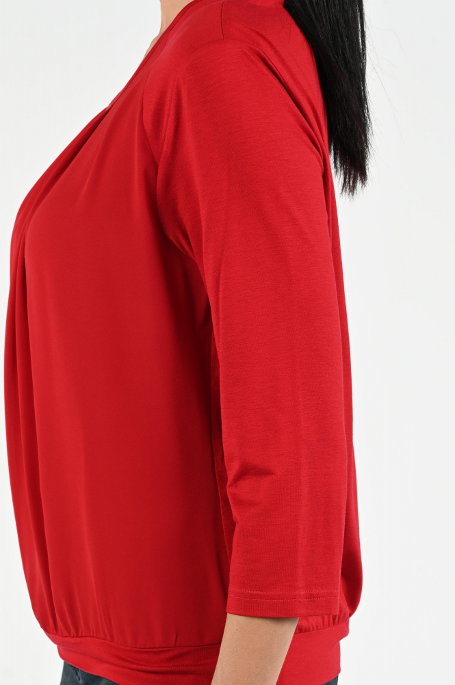 Frank walder 722426 T-shirt driekwart mouw Rood