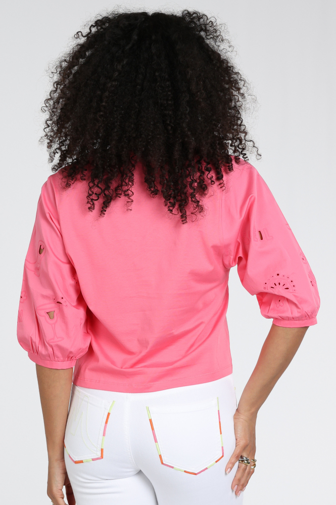 Marc Cain AS 48.63 J84 T-shirt driekwart mouw Roze