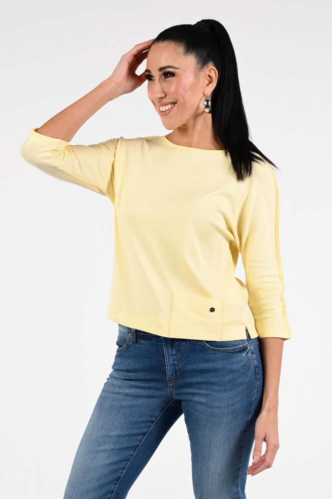 Marc Cain AA 48.34 J50 T-shirt driekwart mouw Geel