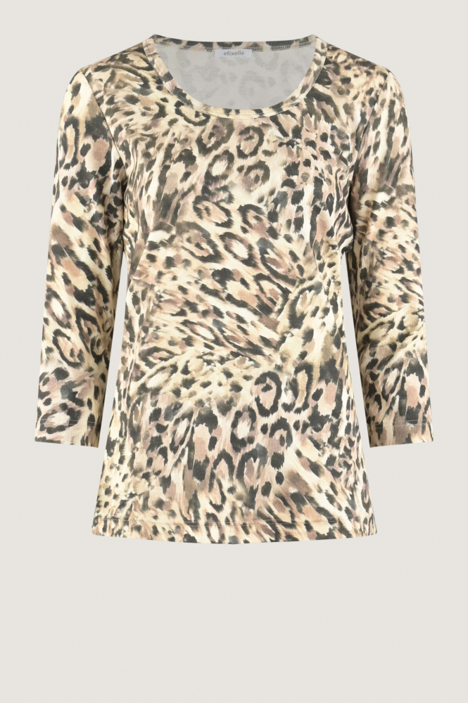 Efixelle 293601 T-shirt driekwart mouw Zwart